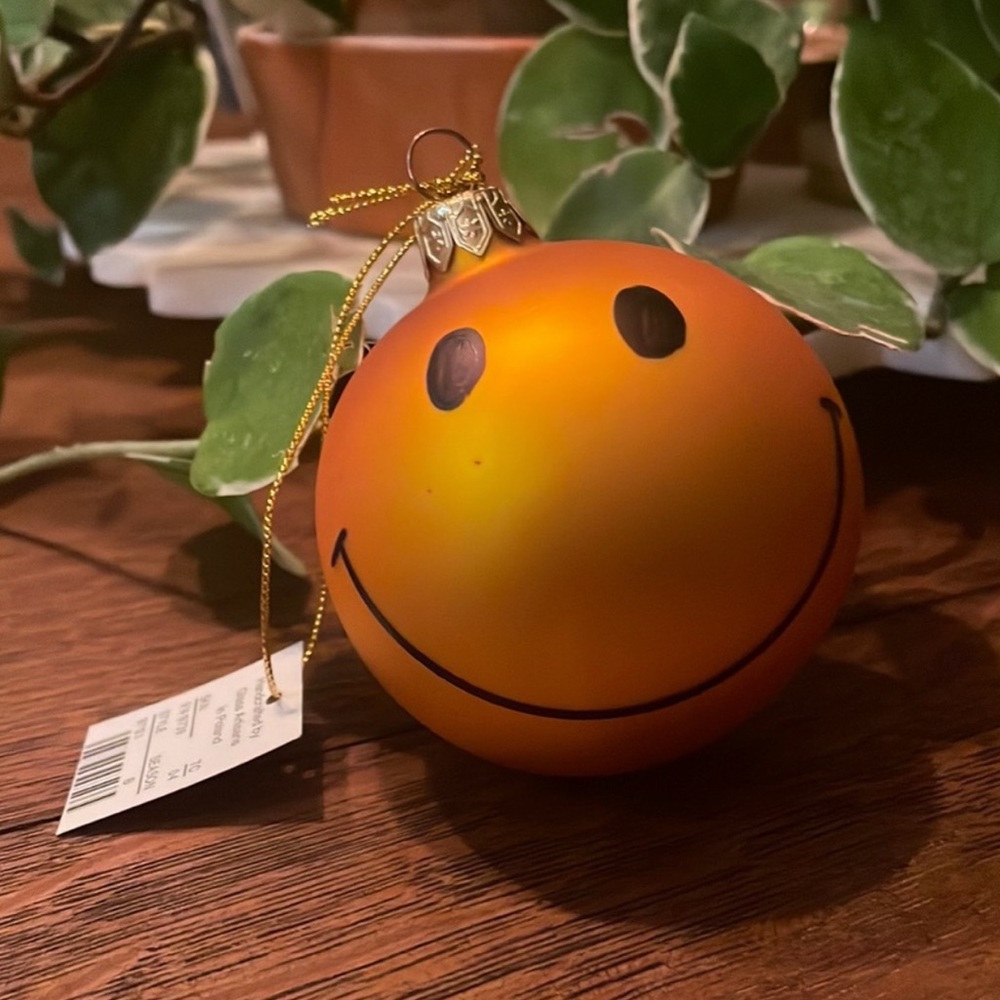 Smilie face Christmas Tree Ornament